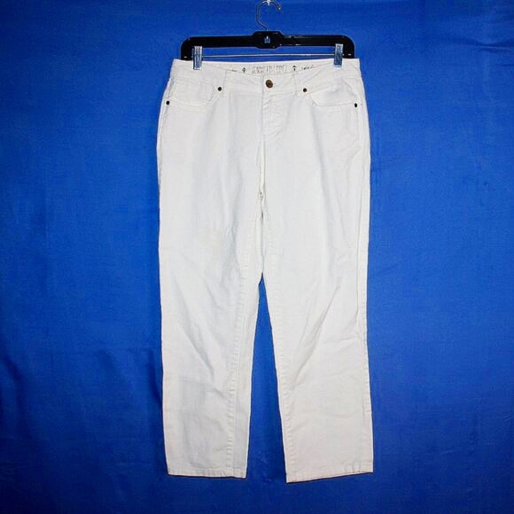 Jennifer Lopez Straight Leg Jeans White Size 4